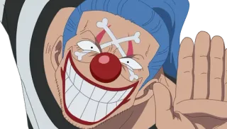 😝 Buggy One Piece Anime, One Piece, Buggy, Palhaço, Pirata, Vilão telegram sticker