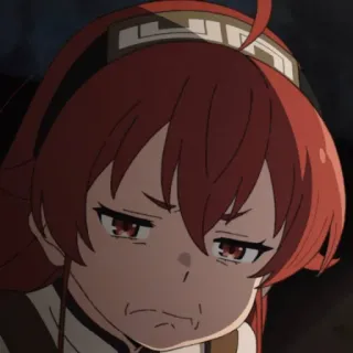 🤢 Eris Boreas Greyrat Mushoku Tensei anime, manga, Eris, Mushoku Tensei, rood haar, tsundere telegram sticker