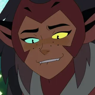 😏 Catra She-Ra and the Princesses of Power animado, catra, she-ra, personagem, desenho animado telegram sticker