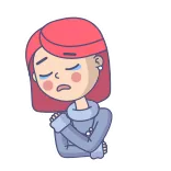 Red Elizabeth telegram stickers