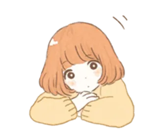 😶 dziewczyna, kreskówka, słodkie, anime, postać, rysunek telegram sticker