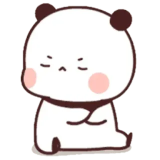 😀 Panda, Cartoon, Niedlich, Kawaii, Tier, Bär telegram sticker