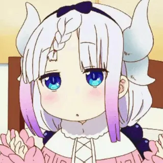 ✨ Kanna Kamui Miss Kobayashi's Dragon Maid Kanna, Anime, Dragão, Fofo, Miss Kobayashi's Dragon Maid telegram sticker