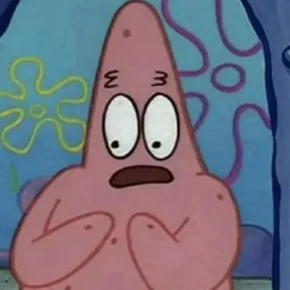 ✨ Patrick Star SpongeBob SquarePants 派大星, 海绵宝宝, 卡通, 尼克儿童频道, 梗 telegram sticker