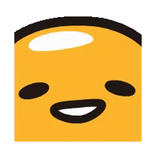 😏 Gudetama Gudetama, leniwe jajko, kreskówka, jajko, jedzenie, postać telegram sticker