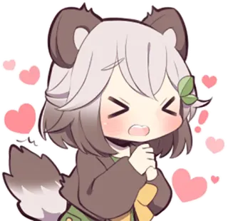 😫 anime, cartoon, cute, kawaii, chibi, sticker telegram sticker