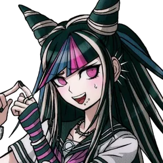 ☺️ Ibuki Mioda Danganronpa Ibuki Mioda, Danganronpa, Anime Mädchen, Hörner, Piercing, Charakter telegram sticker