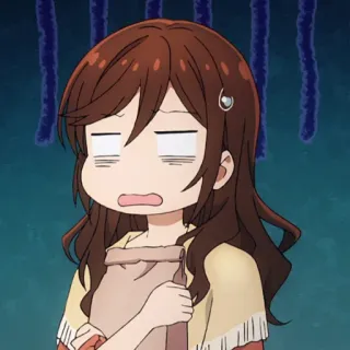 ✏️ anime, desenho animado, expressão, descontente telegram sticker
