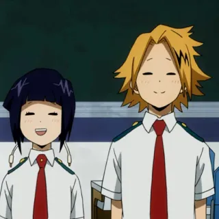 ⚡️ Kyouka Jirou My Hero Academia Anime, My Hero Academia, Kyoka Jiro, Denki Kaminari whatsapp sticker