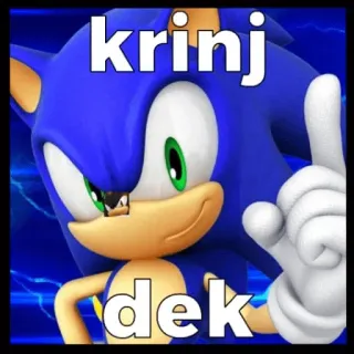 😶 Sonic krinj
dek Sonic, Cringe, Dek, Meme, Ofensivo telegram sticker