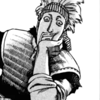 ⚔ Manga, Pensando, Indio, Personaje, Expresión telegram sticker
