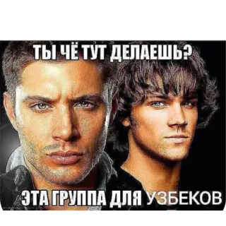🫥 ТЫ ЧЁ ТУТ ДЕЛАЕШЬ? ЭТА ГРУППА ДЛЯ УЗБЕКОВ Meme, Surnaturel, Langue russe, Ouzbek telegram sticker
