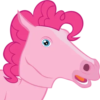 🦄 Pinkie Pie My Little Pony Dibujo animado, Rosa, Caballo, Pony, My Little Pony, Personaje telegram sticker