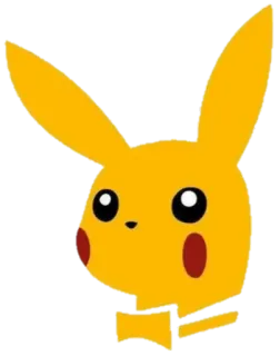 🐰 Pikachu Pokemon การ์ตูน, สีเหลือง, สัตว์, น่ารัก telegram sticker