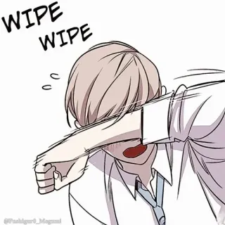 🌩 WIPE
WIPE плачущий, грустный, эмоциональный, вытирает слезы, манга, аниме whatsapp sticker
