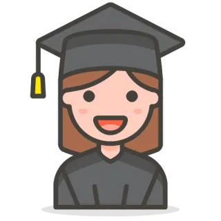 👩‍🏫 laurea, laureato, tocco, cappello, istruzione, studente, successo telegram sticker