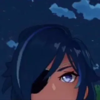 😶 Kaeya Genshin Impact anime, game, kaeya, character, eyepatch telegram sticker