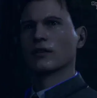 🌟 Connor Detroit: Become Human 안드로이드, 미래, 캐릭터, 사이버펑크, 게임 telegram sticker