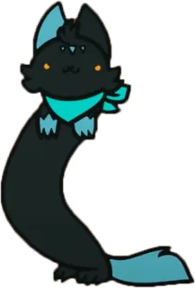 🙂 cartoon, animal, cat, worm telegram sticker