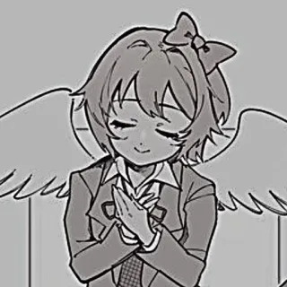 🍓 anime, angel, bow, wings telegram sticker