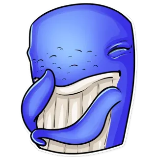 🤦‍♂️ Desenho animado, Personagem azul, Emoji, Rindo, Adesivo telegram sticker