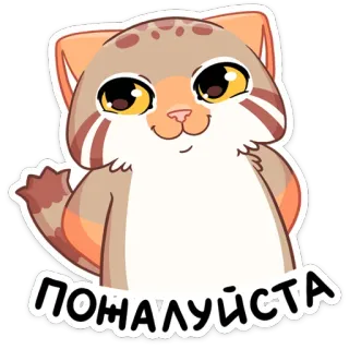 🥺 ПОЖАЛУЙСТА gato, lindo, animal, kawaii, dibujos animados, por favor telegram sticker