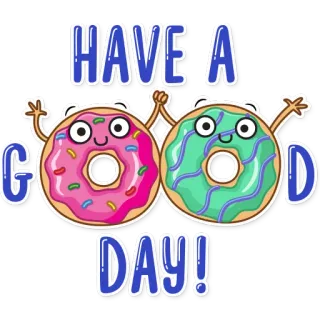 Donut and Coffee telegram stickers