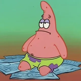 🌟 Patrick Star SpongeBob SquarePants cartone animato, Patrick, Patrick Stella, SpongeBob, divertente, meme telegram sticker