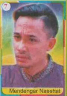 🤗 Mendengar Nasehat pessoa, homem, retrato, ouvindo, conselho telegram sticker