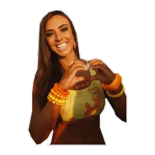 ❤ mujer, sonrisa, retrato, corazón, feliz, femenina telegram sticker