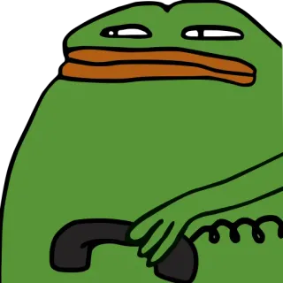 📞 Pepe the Frog 佩佩, 青蛙, 网络迷因, 迷因, 卡通, 手机 whatsapp sticker