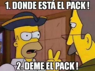 👅 Homer Simpson The Simpsons 1. DONDE ESTÁ EL PACK!
2. DEME EL PACK! シンプソンズ, ホーマー, アニメ, 面白い, ミーム, スペイン語 telegram sticker