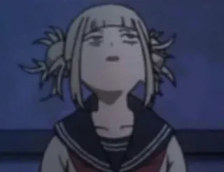 🤨 Himiko Toga My Hero Academia anime, my hero academia, himiko toga, expression, funny, manga telegram sticker