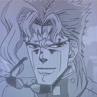😁 Kakyoin Noriaki JoJo's Bizarre Adventure Anime, Manga, JoJo's Bizarre Adventure, Kakyoin Noriaki, Karakter, Kacamata telegram sticker