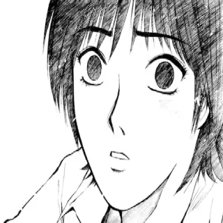 😰 Anime, Manga, Personaggio, Ritratto, Schizzo telegram sticker