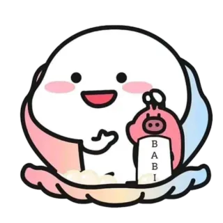 🪃 BABI hoạt hình, dễ thương, heo, đáng yêu telegram sticker