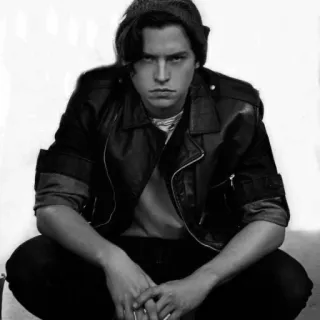 ⚓️ personne, homme, masculin, portrait, noir et blanc, blouson cuir telegram sticker