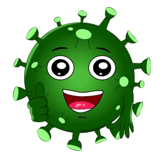 👍 病毒, 新冠, 冠状病毒, 健康, 疾病, 赞 telegram sticker