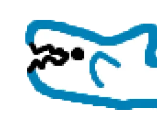 🐺 акула, животное, рисунок, морское существо whatsapp sticker