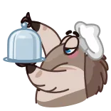 🎂 szef kuchni, pies, gotowanie, jedzenie, zwierzę, kreskówka telegram sticker