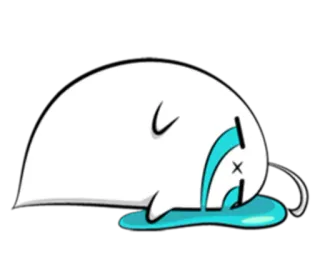 😭 huilen, verdrietig, spook, tranen, dood telegram sticker