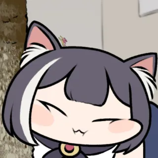 😚 gatto, animale, anime, cartone animato, adesivo telegram sticker