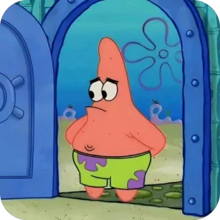 🫥 Patrick Star SpongeBob SquarePants telegram sticker