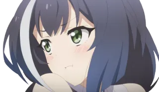 😠 anime, girl, cartoon, cute, character, illustration telegram sticker
