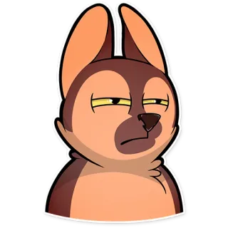 😑 Hund, Cartoon, Meme, Ausdruck, Lustig telegram sticker