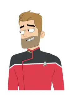 😁 Star Trek, Lower Decks, Desenho animado, Ficção científica telegram sticker