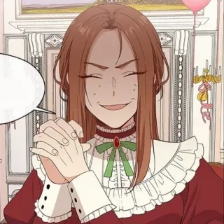 👗 mujer, dibujos animados, sonrisa, personaje telegram sticker