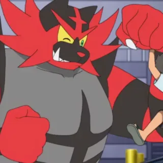 💪 Incineroar Pokemon Pokemon, Incineroar, monster, fighting, anime, cartoon telegram sticker
