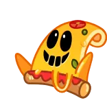 🥺 Pizza, Kartun, Makanan, Potongan, Senang, Maskot telegram sticker