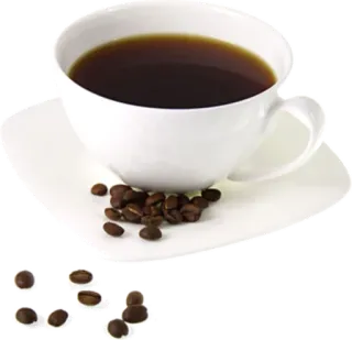 🍗 café, bebida, bebida, granos de café, taza, cafeína telegram sticker